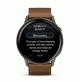 Venu 4 - 45 mm Slate with Black Silicone Band and Brown Leather Band - 010-03014-03 - Garmin